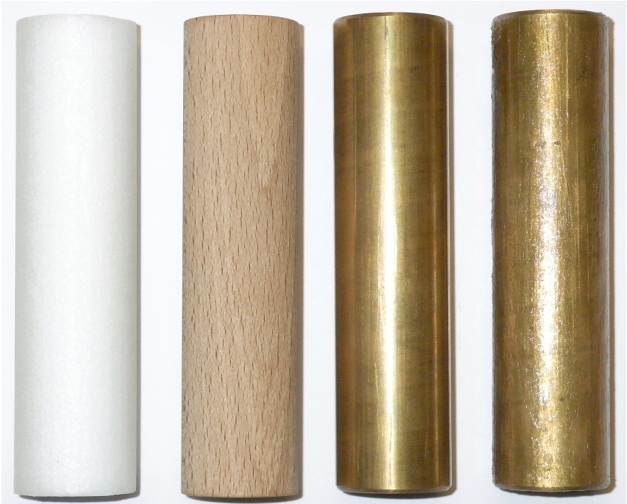 Styrofoam, wood, brass rods